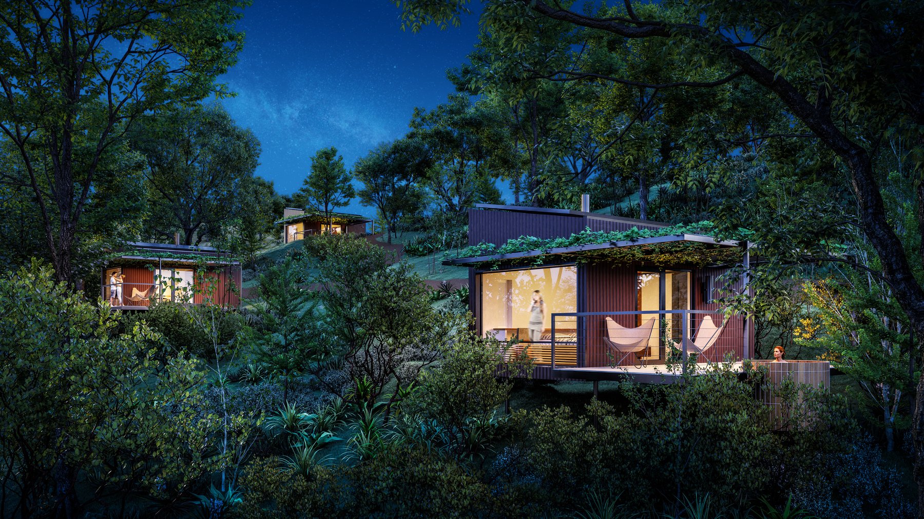 Kokoro Springs — hospitality architecture, Lake County, California